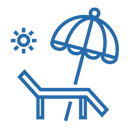 夏季休暇のアイコン